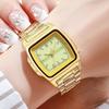 Men Business WatchStainless Steel Wristwatches Square Clock Quartz Watches