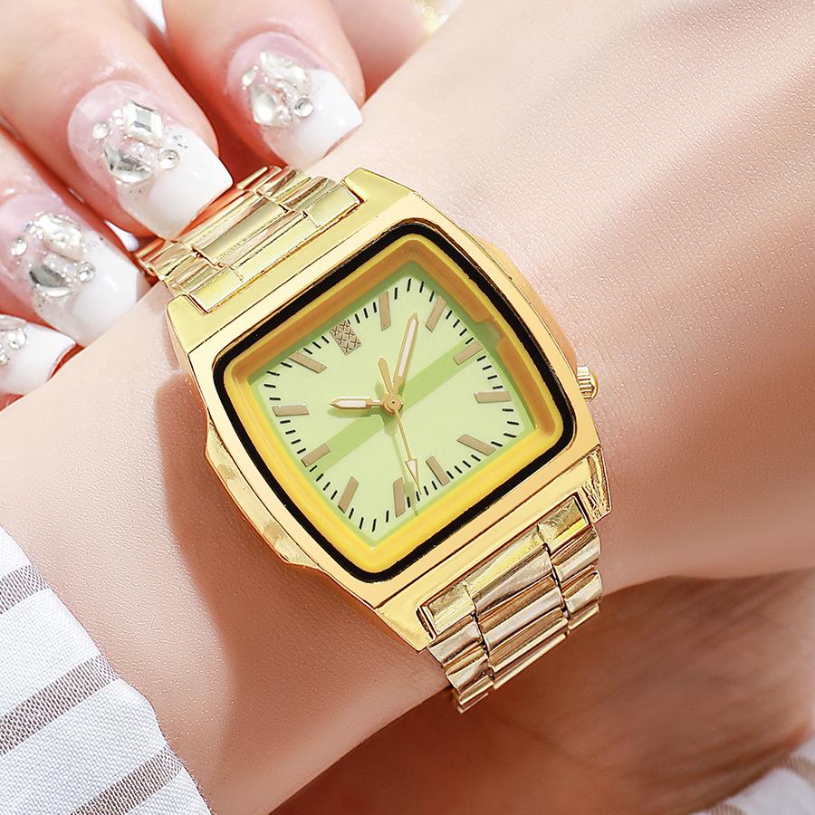 Men Business WatchStainless Steel Wristwatches Square Clock Quartz Watches