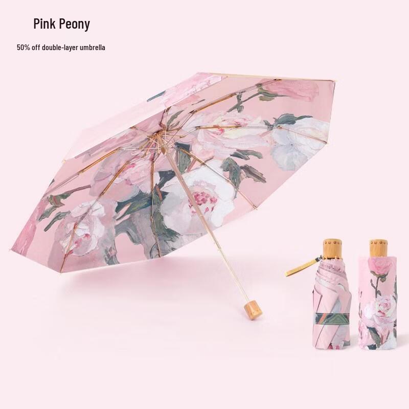 Little Cloth Forest Automatic UV Protection Compact Umbrella