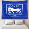 1PC Town Football Club Crest Printed Tapestry Room Decoration Wall Hanging for Living Room Bedroom, dormitory, Birthday and Christmas gifts