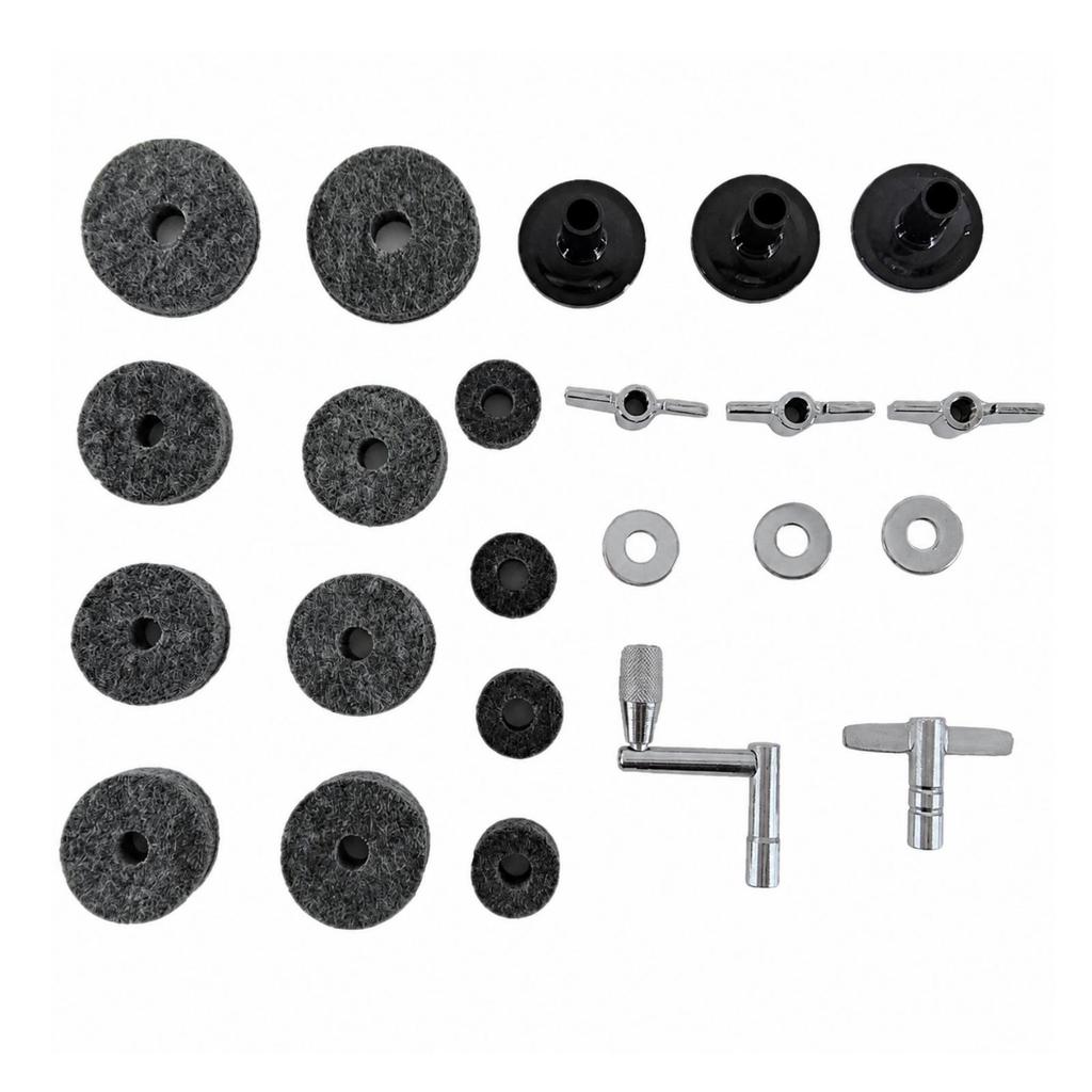 23 Pieces Cymbal Felt and Sleeve Kit Sturdy for Rehearsal Areas, Percussionists