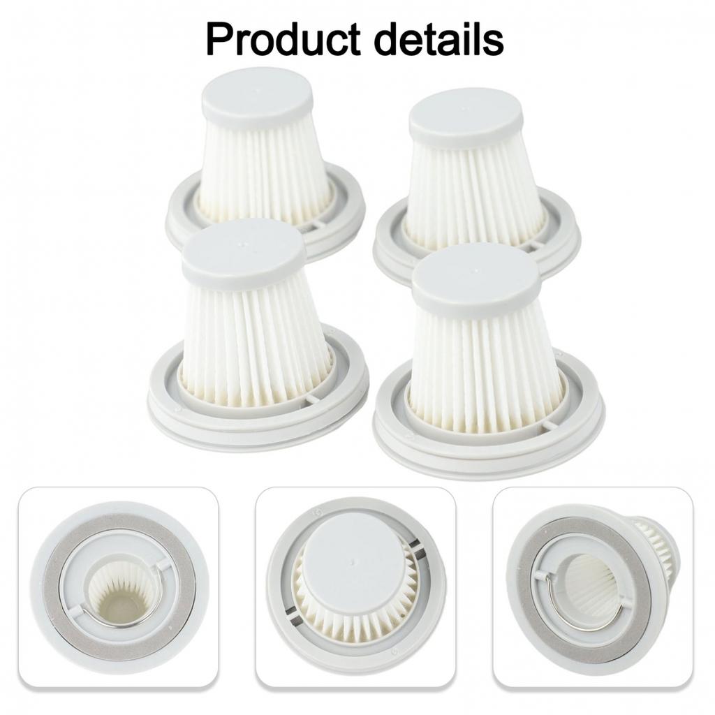 Per Fanttik V8 Set di 4 Filtri per Aspirapolvere per Slim V8 Per Apex Slim V8 Mate V8 Mate