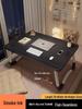Folding Computer Desk: Compact Bedside or Bay Window Table for Floor-Sitting and Studying
