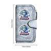 Cute Polar Bear Print Long Wallet Fashion Casual Large Capacity Card Holder PU Leather Purses for Daily Use