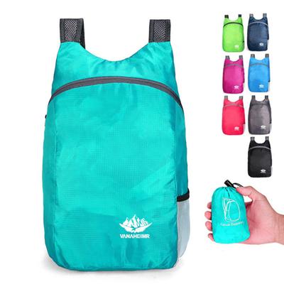 Ultraleichter Faltrucksack Reißfest Wasserabweisend Tragbarer Tagesrucksack mit Aufbewahrungstasche für Reise Camping Wandern Outdoor
