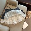 Lace Short Puff Skirt Sweet A-line Cake Shirt Short Fashion Mini Cake Skirt  Streetwear