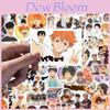 100pcs Japanese Anime Haikyuu!! Graffiti Stickers Featuring Waterproof And Colorful Designs
