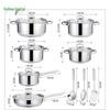 HUIHUADU 15-Piece Cookware Set