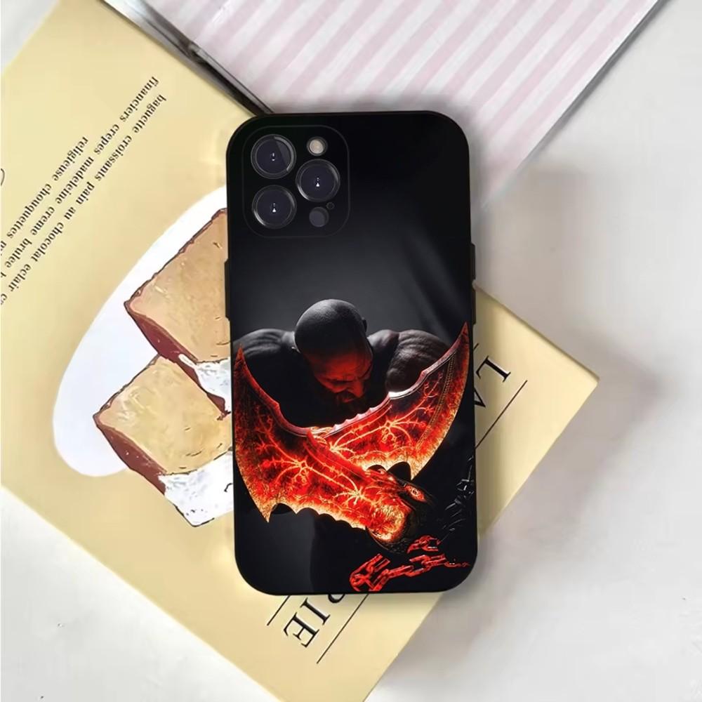 G-God O-OF W-War Phone Case Phone Case For iPhone 16,15,14,13,12,11,Pro,X,XS,Max,XR,Plus,Mini Soft Black Cover