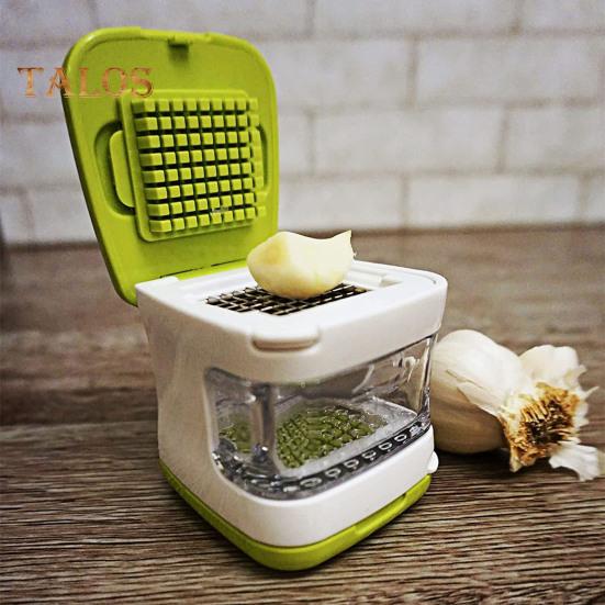 Garlic Press Slicer Manual Mincer Grater And Slicer Non-Slip Handle Ginger Spice Grinder Kitchen Gadget for Home Restaurant