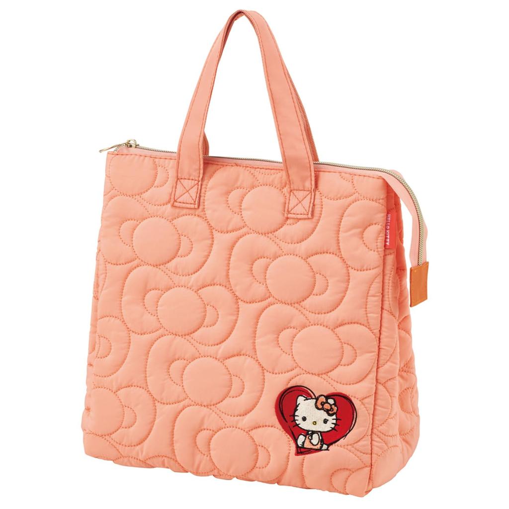 Skater quilted fabric insulated lunch bag pocket Sanrio Hello Kitty drawing KBCB5-A