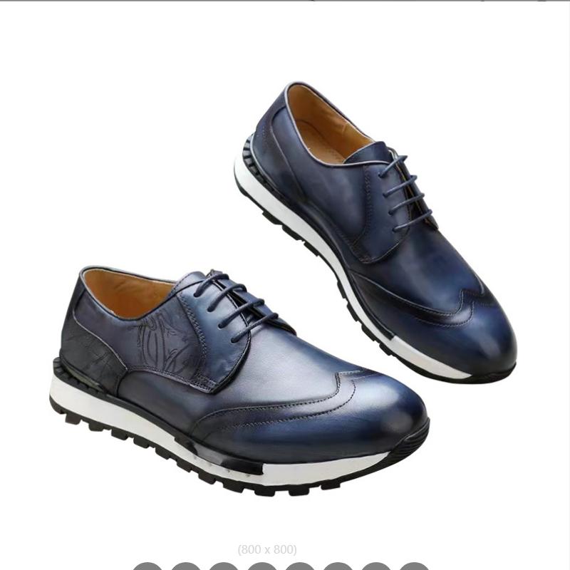 

Модная весенняя новая мужская деловая повседневная обувь кожаная британская шнуровка коровья кожа дерби обувь модная мужская обувь Zapatos Hombre a7 38