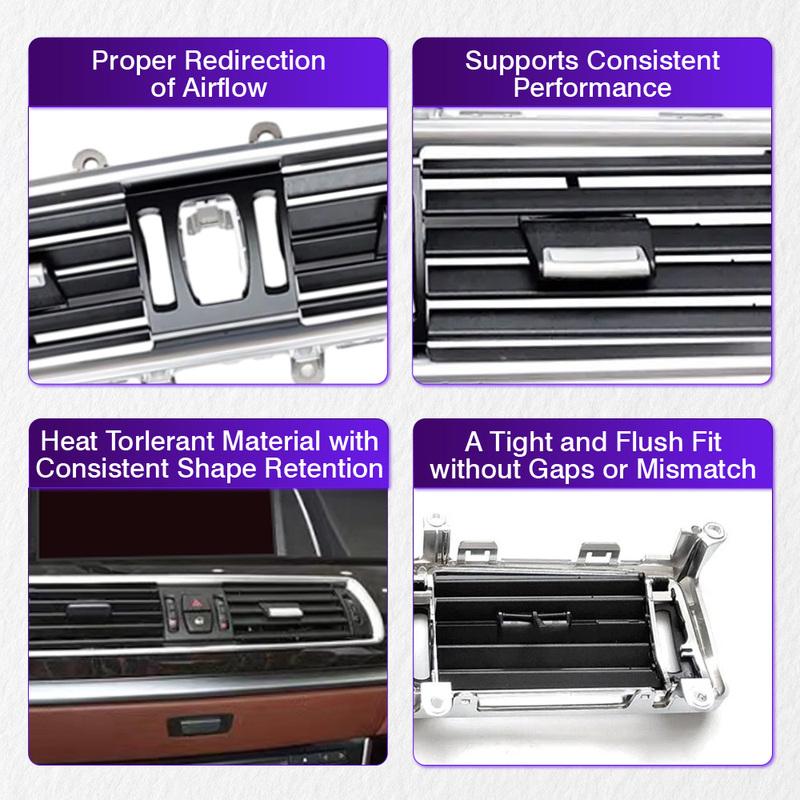 Front Central Air Conditioner AC Vent Grille Outlet Panel for BMW 5 GT Series F07 528 535 550 2010-2017 64229142584 64229142590