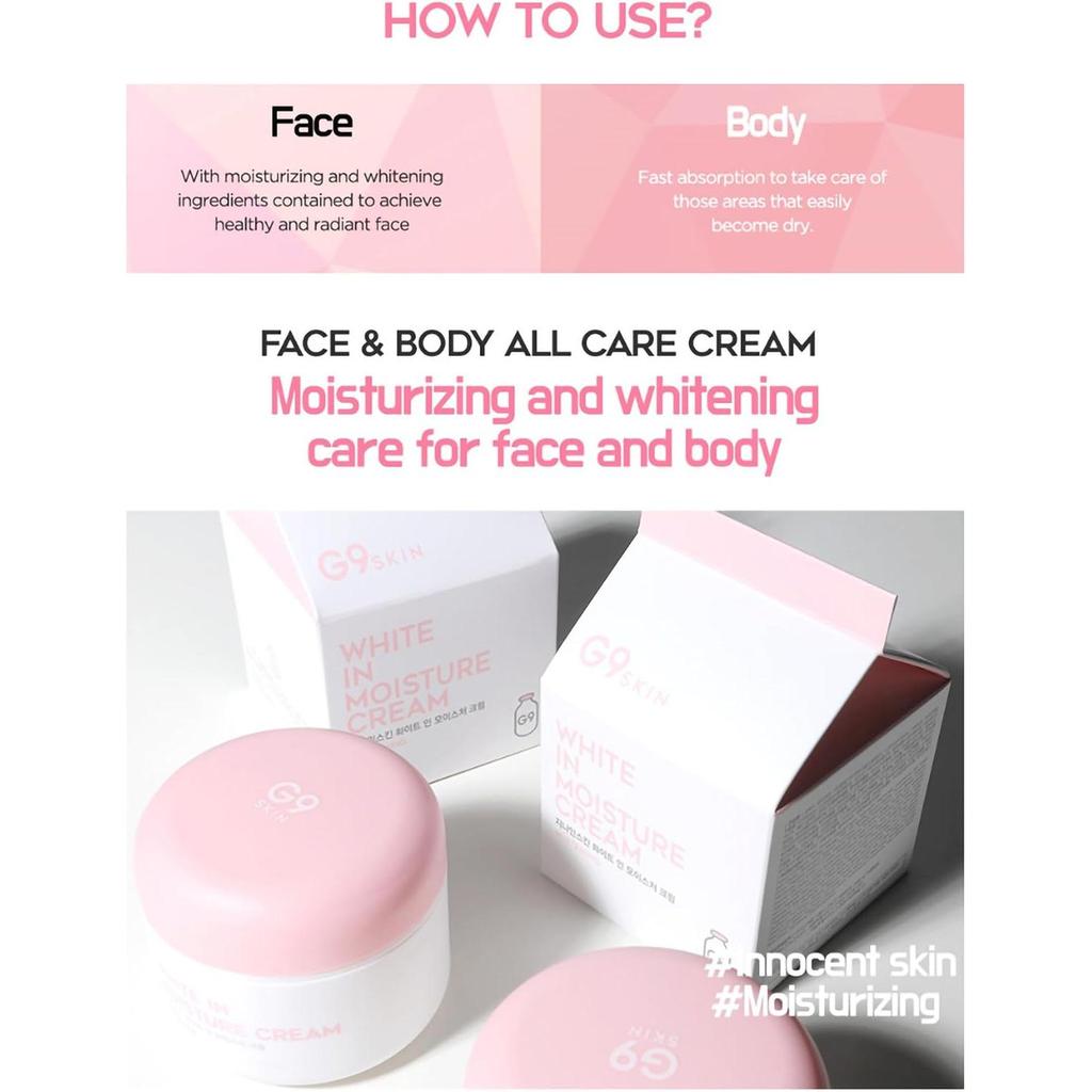 G9SKIN White In Hydratační krém 100ml