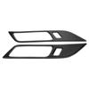 Carbon   Door Handle Bowl Cover Trim High Quality Scratch Resistant Car Interior Accessories for 2015 2017 Black 2pcs