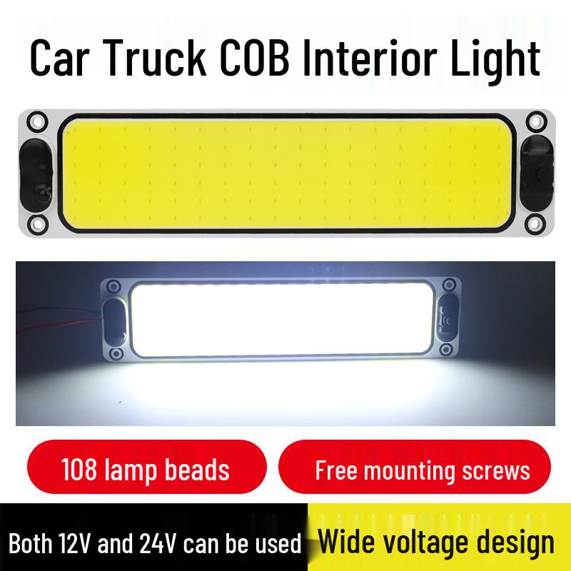 12V/24V LED COB LKW- & PKW-Innenraumleseleuchte für Fahrerhaus- & Kastenwagendach