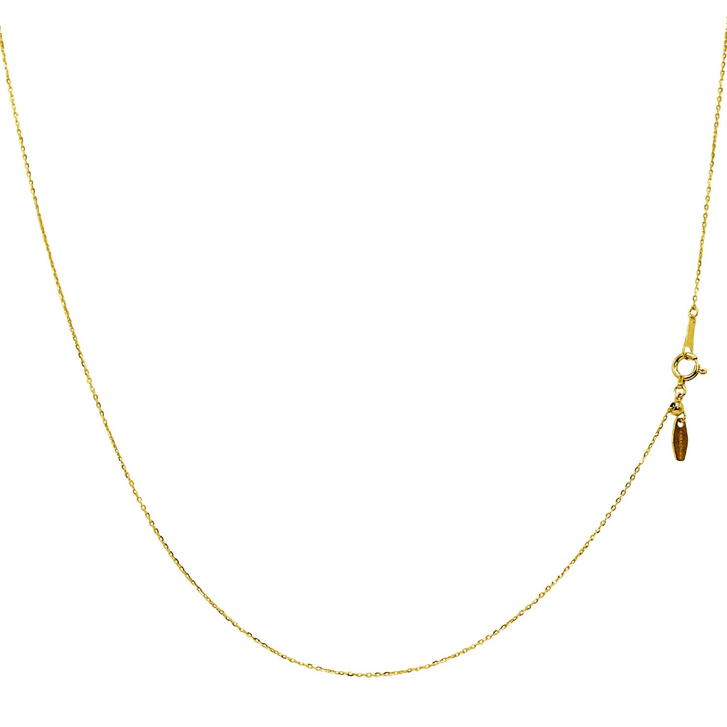 

Chain Necklace Gold 18K K18 Round Azuki Slide Adjuster Chain Length Adjustable Width Length 45cm [Lara Christie] 1.1mm Approx. 2.2g lc97-0027 золотий