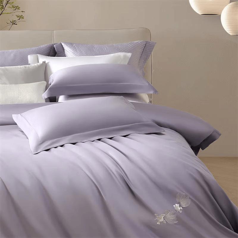 Mercury Home Textiles 60S Long-staple Cotton Embroidered Bedding Set