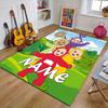 Custom Teletubbies Mat Personalized Name, Polyester Washable Indoor Entryway Rug, Gift for Christmas, Easter, Thanksgiving Day
