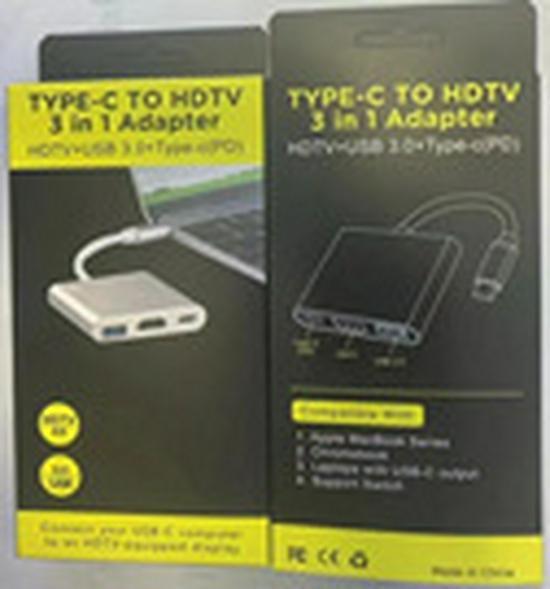 Type-C 8-in-1 Docking Station with Ethernet, USB, Card Reader, HDMI - Multifunctional Hub