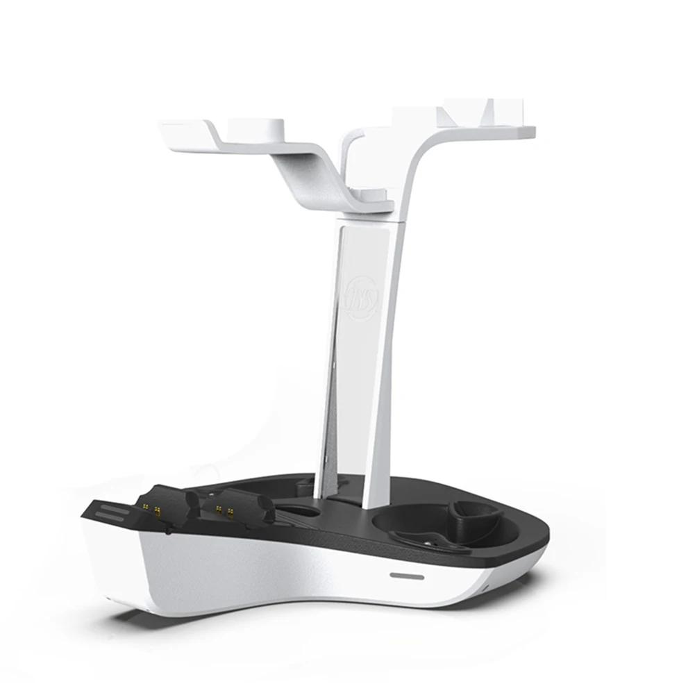 Professional Charging Station with LED Indicator for PS5 and PS VR2 Controllers and Accessories Storage Solution