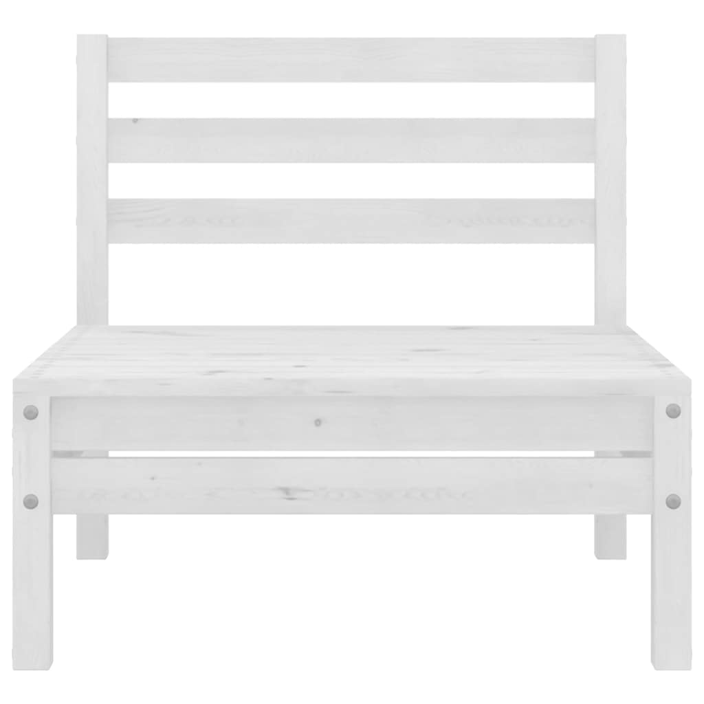 vidaXL 3-tlg. Garten-Lounge-Set Massivholz Kiefer Weiß