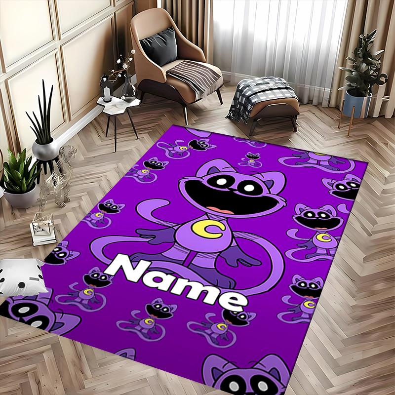 Custom personalization Smiling Critters Area Rug - Perfect For Kitchen, Bathroom,Laundry Room Decor Large Size Available,Gift All Seasons