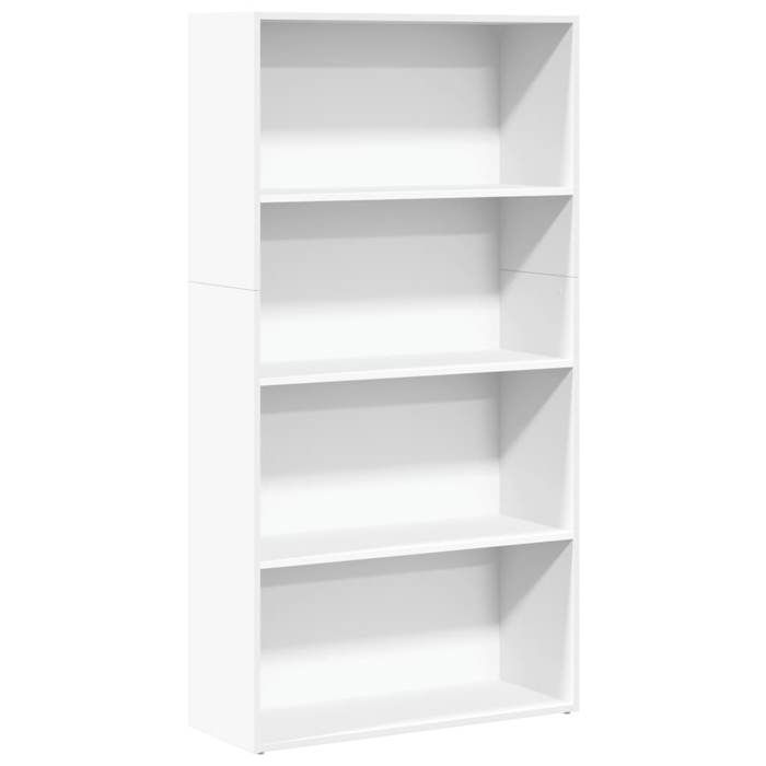 VidaXL Bookcase White 80x30x152 Cm Engineered Wood, Shelf, Bookshelf, Book Support, Storage Cabinet, 857940