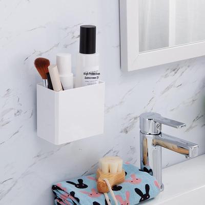 No-Drill Bathroom Wall Shelf for Electric Toothbrush, Comb, Shaver, and Toothpaste Storage