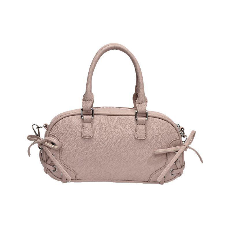 Premium Sense Hand-held Bowling Bag 2025 South Korea's New Fashion Simple Shoulder Messenger Bag Niche Versatile Women's Bag