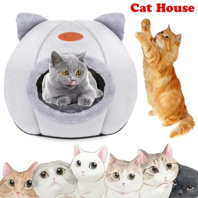 Highest Quality Comfort Pet House Tent Winter Deluxe Semi-Enclosed Deep Sleep Cat Bed Pet House Tent Small Mat Basket Small Dog
