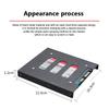 Black 2.5" Skids For Ssd To 3.5" Bay Caddy Tray Hard Drive Hdd Metal Mounting Dock Tray Bracket Adapter Converter Enclosure