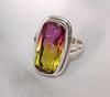 Ametrine Ring, 925 Solid Sterling Silver Ring, Boho Ring, Handmade Jewelry, Multi Color Gemstone, Engagement Ring, Gift for Her