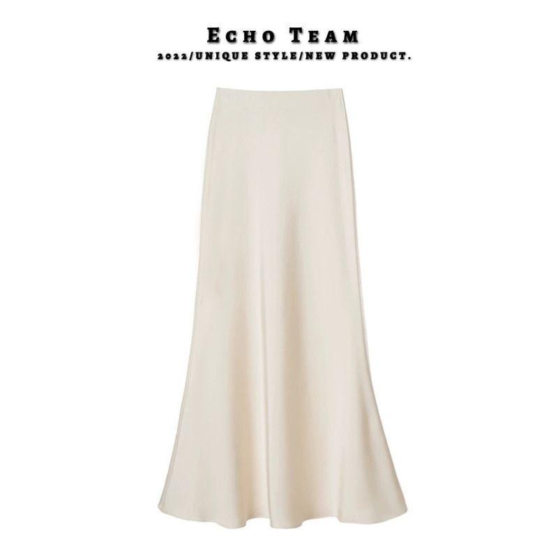 2026 Elegant High-Waisted Bodycon Pencil Skirt - Slimming, Hip-Hugging, Drape Design for Spring/Autumn