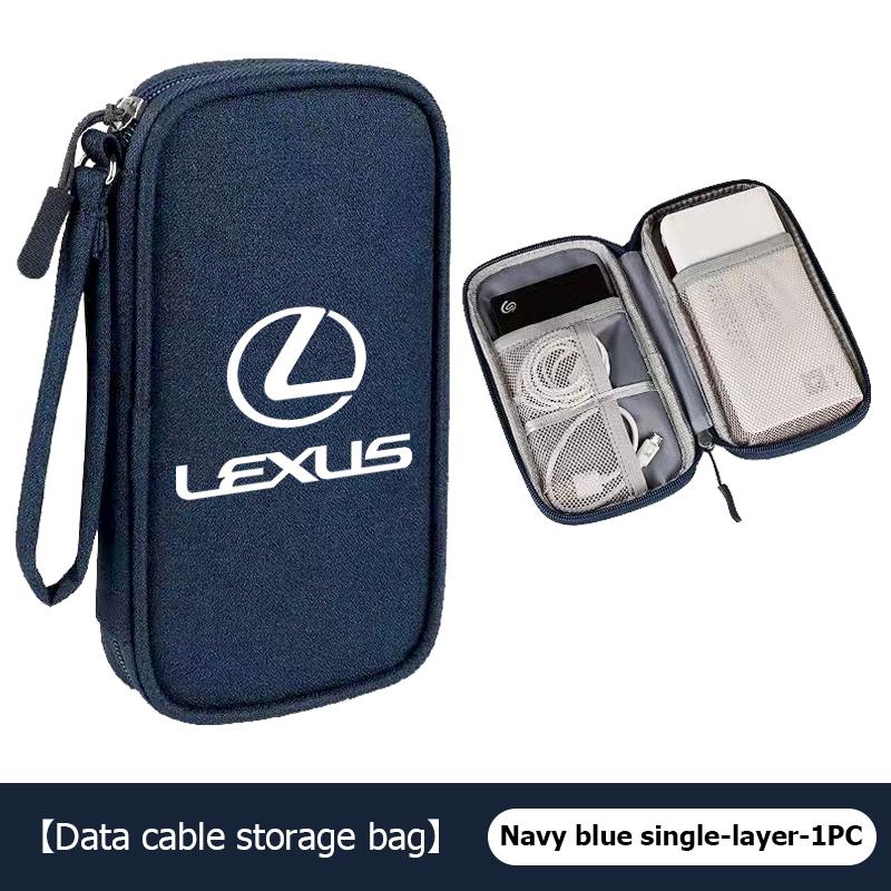 

For Lexus Car Styling Digital Storage Bag Oxford Cloth Cable Tools Travel Purse IS350 ES350 IS250 IS460 IS220h IS300 LX570