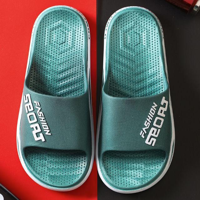 Pánské pantofle Pohodlné pantofle s potiskem písmen - Měkká podrážka Lehké a protiskluzové plážové sandály