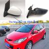 Außenspiegel-Baugruppe für die hintere Türseite des Autos für Mazda 2 DE 2007 2008 2009 2010 2011 2012 2013 2014