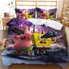 3D Hot Sale Multiple Sizes SpongeBob SquarePants Cartoon Print Bedding Set Adult and Kids Bedding Set Luxury Gifts