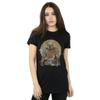 STAR WARS Womens/Ladies The Mandalorian Distressed Warrior Cotton Boyfriend T-Shirt