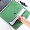 A4 Leather Document File Folder with Custom Logo for Business Receipts and Storage