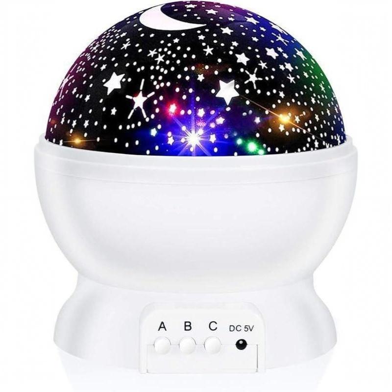 Night Lamp Projector Starry Sky Night Light Projector Decor Lamp Rotating Starry Moon Galaxy Projector Table Light