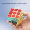 Zcube Transparent Pyramid Magic Cube Educational Toy, Second to Fifth Order, Stickerless with UV Printing.