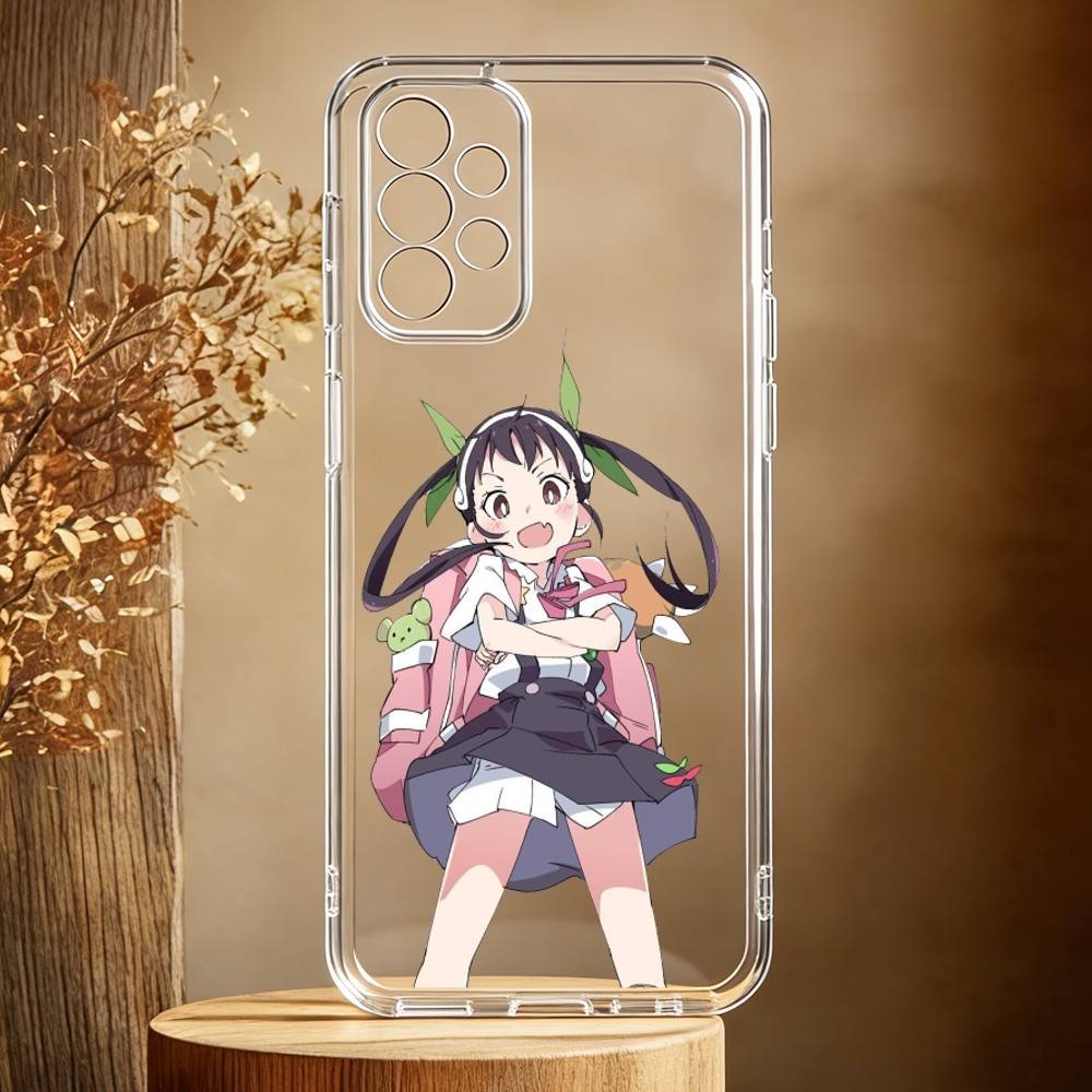 H-Hachikuji Mayoi Cute Phone Case For Samsung Galaxy A71,A70,A52,A51,A40,A30 Transparent Cover