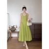 In Stock French Girl Style Sleeveless Vest Dress Women's Summer High-end Fashion Bud Long Dress Children