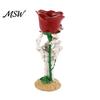 Decorative Skeleton Hand Gift Halloween Rose Candle Holder, Gothic Resin Ornament Table Ornaments for Home Decor, Dark Style Romantic Atmosphere