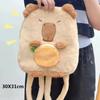 Plush Capybara Capybara Plush Backpack Animal Cartoon Capybara Plush Bag  Kids Birthday Gift