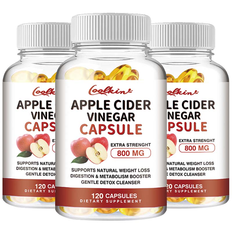 Coolkin - Apple Cider Vinegar Capsules - 800mg - Digestive Health