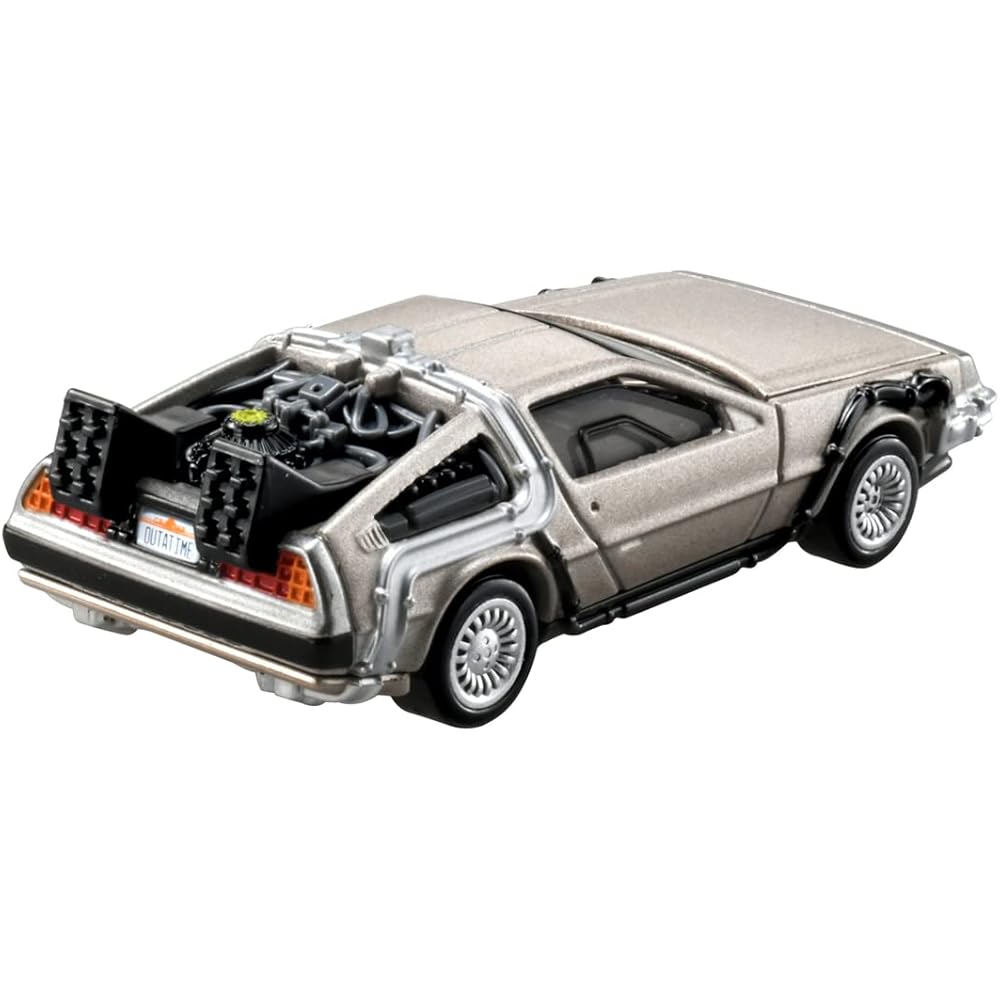 Takara Tomy Tomica Premium Unlimited 07 Back to the Future Time Machine Diecast Car Toy for Ages 6 and Up