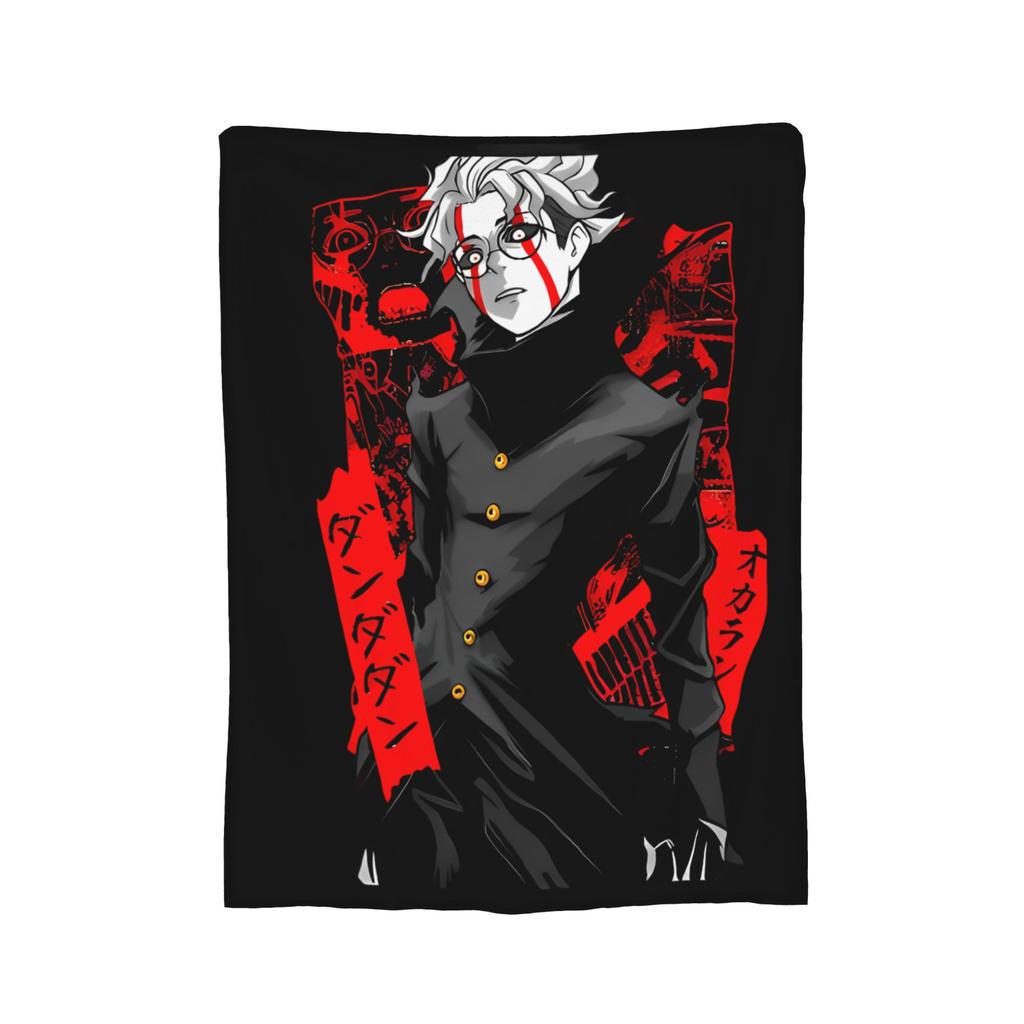 Dandadan Anime Blanket Cover Coral Fleece Plush Okarun Super Warm Throw Blanket for Bedding Couch Bedspread