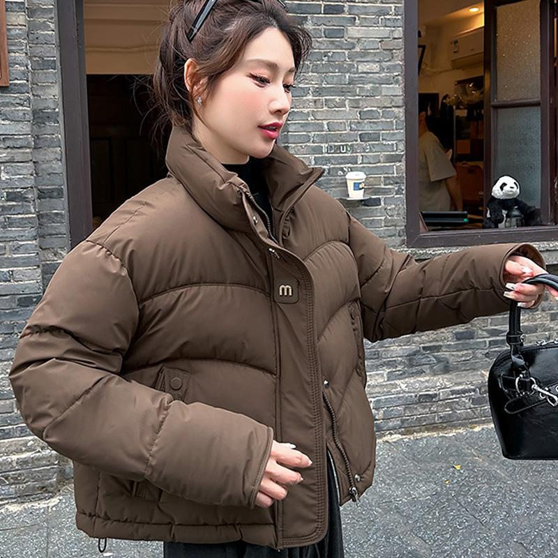 Fashion Winter Woman Short Parkas Stand Collar Loose Women's Coat Thick Warm Jackets